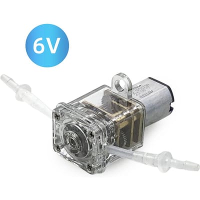 GROTHEN Peristaltische Pomp Doseerpomp 6V Minipomp Vloeistof Zelfaanzuigende 1mlmin Waterpomp Siliconen 6V