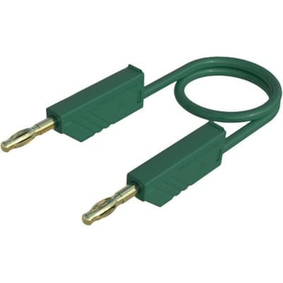 Hirschmann Test & Measurement MLN 200/2,5 GN Meetsnoer Banaanstekker 4 mm Banaanstekker 4 mm 2.00 m Groen 1 stuk(s)