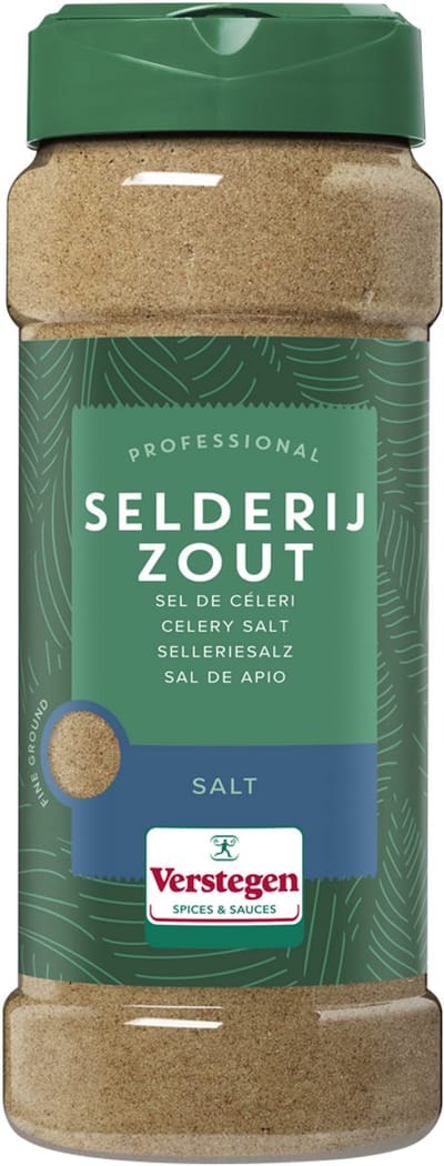 Verstegen - Selderijzout fijn - Pure - Strooibus medium - Peper & zout - 590g