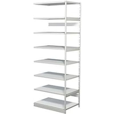 Complete stelling PROGRESS 500 T, aanbouwsectie, zonder achterwand, H 2600 x B 950 x D 640 mm