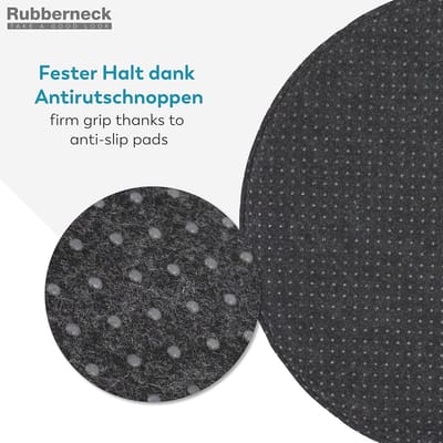 Set van 8 Donkergrijze Vilten Zitkussens met Anti-Slip Noppen – Extra Dik en Comfortabel