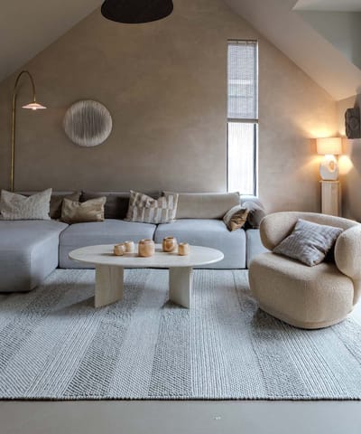 Wollen vloerkleed - Skift grijs 160x230