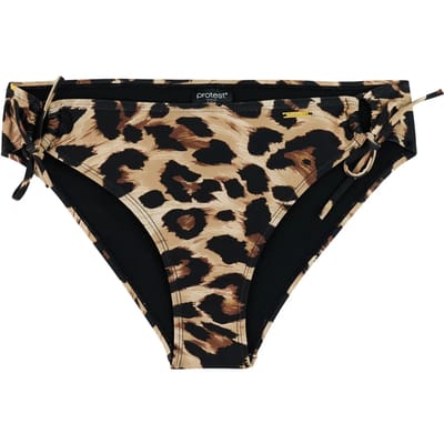 Protest MIXCabelus - Bikini broekje Dames - Normale pasvorm - Normale pasvorm - Medium dekking - Bruin