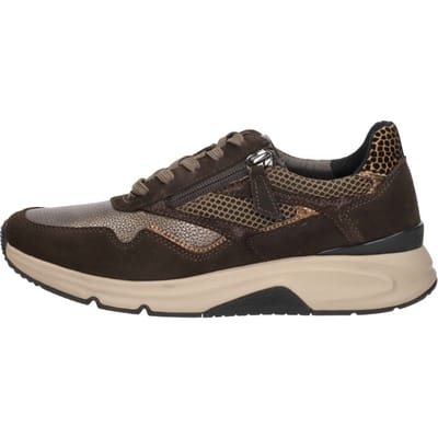 Gabor Gabor Rollingsoft Sneakers brons Leer