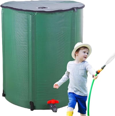 Regenton - Regenwateropslagvat - Tuin besproeien - Erosie- en uv-bestendig - 250 liter - Groen