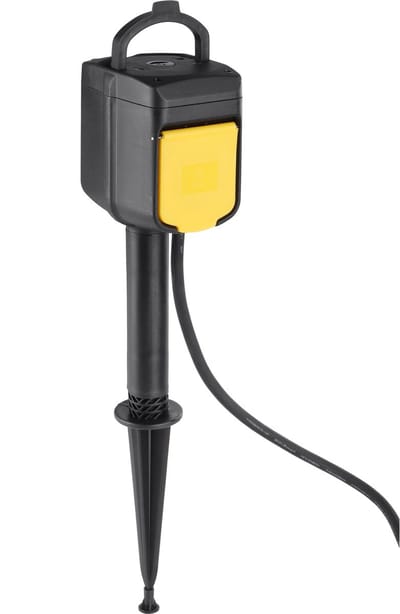 Q-Link stekkerdoos - 2-voudig - op spie - randaarde - WIFI - IP44 - 3 x 1.5 mmÂ² - 2 m