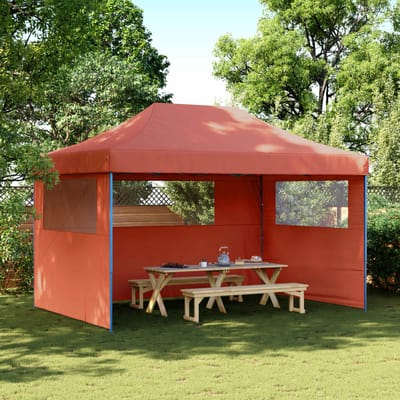 vidaXL - Partytent - 292 - x - 440 - x - 315 - cm - Terracotta - Oxford - Stof