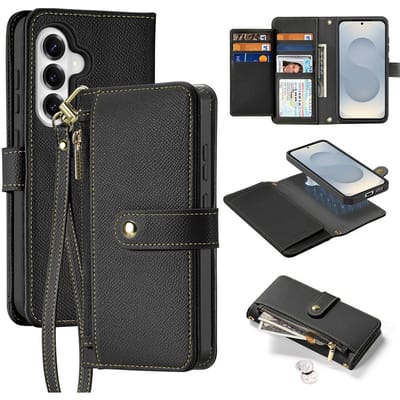 DUX DUCIS 2-in-1 afneembare portemonnee-hoes voor Samsung Galaxy S26 Ultra S26 Plus S25 Edge S25, magnetische leren hoes met kaarthouder