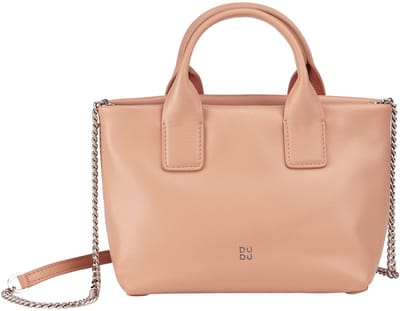 DuDu - Mini Dames Schoudertas - Leer - Gouden Accenten - Elegant