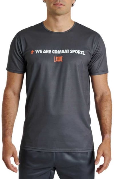 Leone1947 Logo Wacs T-shirt Met Korte Mouwen Grijs L Man