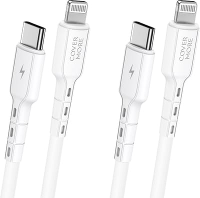2x usb C naar geschikt voor Lightning kabel - Power delivery - Snelladen - 1m - Wit