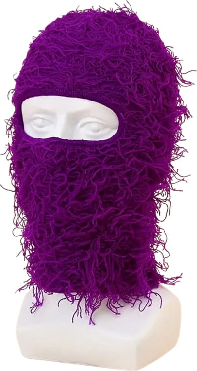 Livano Winter Masker - Balaclava - Ski Mask - Ski Masker - Bivakmuts - Full Face Mask - Paars