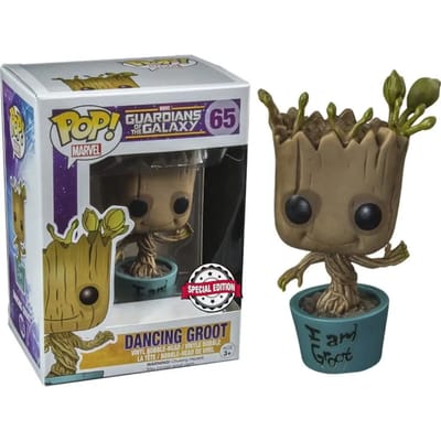 Beeldje Funko POP Marvel Guardians of The Galaxy Dancing I Am Groot Exclusive