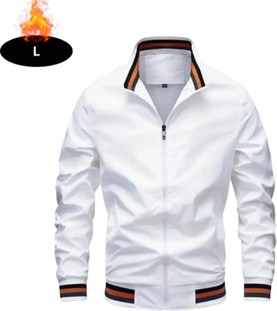 Livano Windjas Heren - Parka - Lente & Herfst - Jas - Volwassen - Windjack - Windbreaker - Outdoor - Wit - L