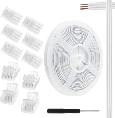 LED Strip Connector Kit voor 10mm WS2811/WS2812B | 10 Snelle Verbindingen en 10m Verlengkabel