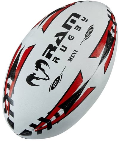 Mini Rugby Bal Softee - 15 cm - Maat 1 - Soft Grip - Nr. 1 Rugby Merk in Europa - Perfecte vorm en Duurzaam