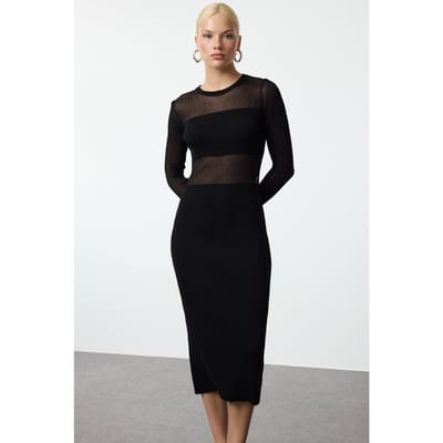 Dames platte maxi lange casual/casual slanke jurk