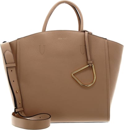 COCCINELLE Leren Handtas Schoudertas Narcisse Handbag Toasted Beige