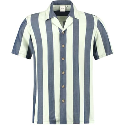 Shiwi Cooper Shortsleeve Shirt Royal Blue Maat: S | Casual Overhemden Outlet | Heren | Blauw