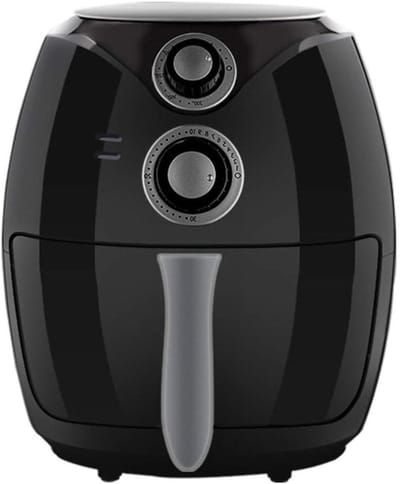 Heteluchtfriteuse Oven - Airfryer - Gezond Koken - Extra Grote Mand - 27x32cm - Zwart