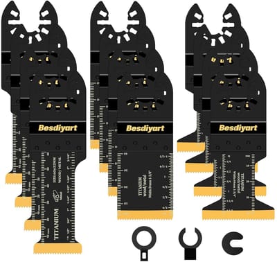 Zaagbladen Set - Metaal Hout - Multifunctioneel Gereedschap - Titanium Coating - 28 34 44mm