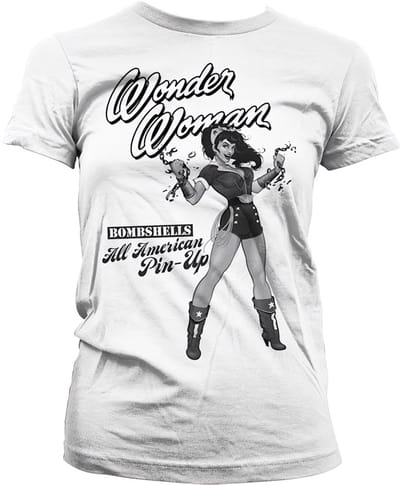DC Comics Wonder Woman Dames Tshirt -S- All American Pin-Up Wit