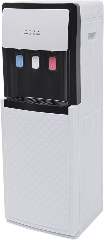 Waterdispenser Onderlader - Drankkoeler Fontein - Direct Drinken - Twee Temperaturen - 5 Liter Capaciteit - Wit