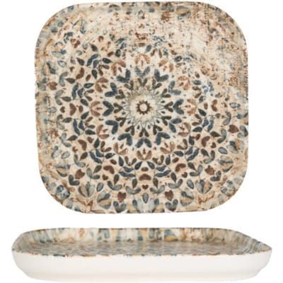 Rinart Serveerschaal - Aztec - Porselein - 17x17 cm - set van 2