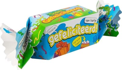 Kado/Snoepverpakking Fun - Gefeliciteerd