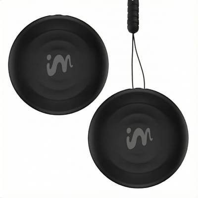imoshion Mini Tag - Bluetooth Tracker Geschikt voor iOS Find My / Zoek Mijn - Tracker Hond / Kat - 2 pack - Zwart