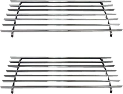Cosy & Trendy Grote pannen onderzetter - 2x - 56 x 26 cm - metaal/chroom - pannenonderzetters - Onderzetters voor ovenschalen en kookpannen