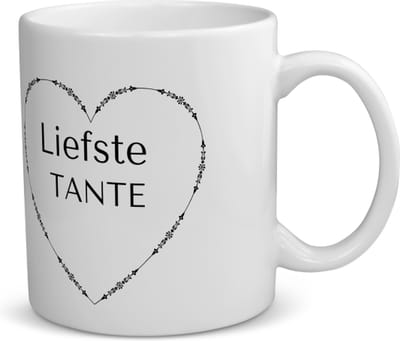 Akyol - liefste tante koffiemok - theemok - Tante - de liefste tante - verjaardag - cadeautje voor tante - tante artikelen - kado - geschenk - 350 ML inhoud