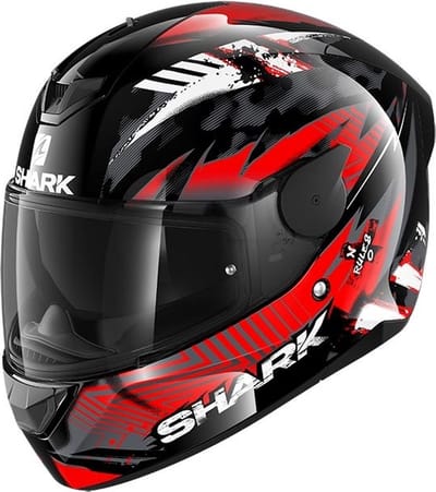 SHARK D-SKWAL 2 PENXA Motorhelm integraalhelm Zwart Rood Antraciet - Maat XS
