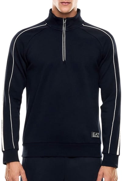 EA7 Logo Series Half-Zip Sweater Heren - Maat S