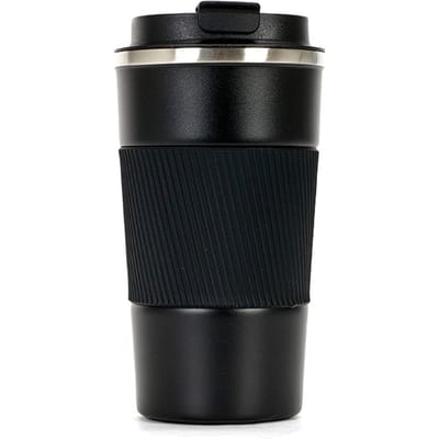 Vacuüm Isolatiebeker 304 Roestvrij Staal Eenvoudig Draagbaar Temperatuurweergave Auto Waterfles voor L(for 6.5-9kg) black