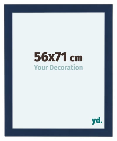 Your Decoration - Fotolijst 56x71 cm - MDF - Donkerblauw Geveegd - Como