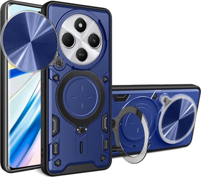 Hoesje geschikt voor Xiaomi Redmi 14C / Xiaomi Poco C75 - Techsuit CamGuard Pro Back Cover - Blauw