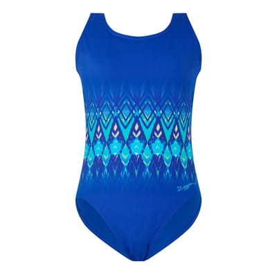 Zoggs Dames/Dames Reef Eendelig Zwempak (Blauw)