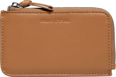 Marc O'Polo Leren Kaarthoes Florica Zip Wallet True Camel Bruine