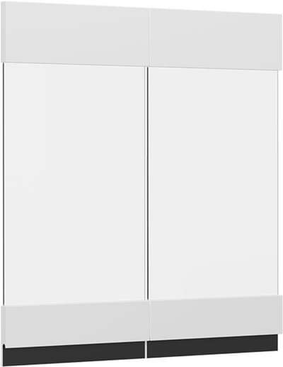 Vicco R-Line Keukenfront – 59.2 x 59 cm meubelfront voor de glazen hangkast Wit
