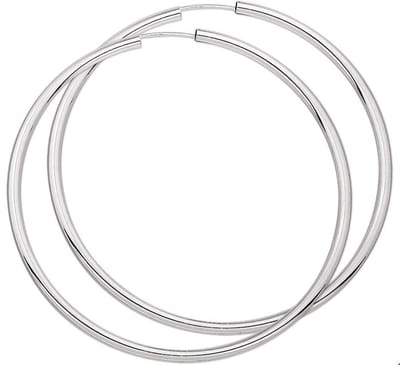 TFT Oorring Ronde Buis Zilver Glanzend 2.5 mm x 60 mm