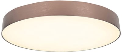 Highlight Moderne LED Plafonnieres Aura 1 Lichtpunt Rond Champagne Metaal Slaapkamer Gang/Hal Keuken Dimbaar Diameter 28cm
