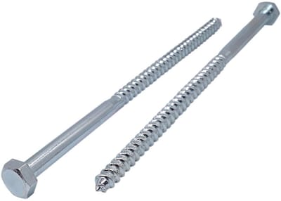 Zeskant houtschroeven M8 x 200 mm (Pack van 30 stuks)