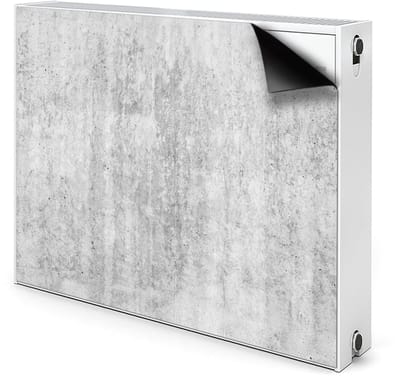 Tulup Magnetische Radiatorfolie - Betonnen Muur Magnetische Radiatormat - 80 cm x 60 cm - Radiator Mat Bescherming Tegen Krassen - Radiatorfolie Tot 60°C - Grijs Magnetische Radiatorbekleding - Decoratieve Radiator Folie Print