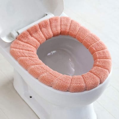 Pluche WC-brilhoezen - Toiletzitting Kussen - Badkamer Comfort - Universeel Rekbaar - 3 stuks - F