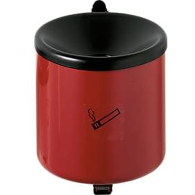 Veiligheidsasbak, H 145 x ø 150 mm, rood