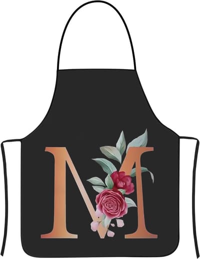Zwarte Schort voor Vrouwen en Mannen, Waterdicht en Persoonlijk, Ideaal voor Koken en BBQ