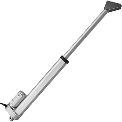 Actionneur Linéaire 12V, Course 250mm Vitesse 15mm/s Actionneur à Mouvement Linéaire 1000N - avec Protection IP54 et Support de Montage pour Bureau Élévateur, Fauteuil Inclinable