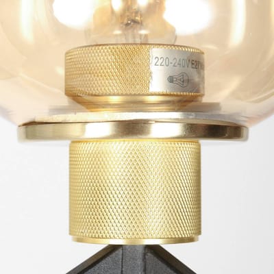 Tafellamp Reflexion 2683ME 23cm hoog van messing en glas met E27 fitting - Steinhauer - Design lamp voor binnengebruik