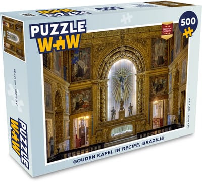 Puzzel Gouden Kapel in Recife, Brazilië - Legpuzzel - Puzzel 500 stukjes